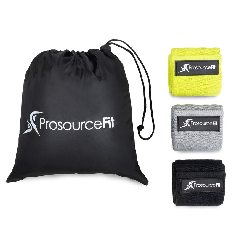 ProSourceFit مجموعة أحزمة مقاومة من بروسورس فيت مع مقبض مضاد للانزلاق، أحزمة تمرين صغيرة لتدريب اللياقة لتقوية الساقين والأرداف والمؤخرة - Image 3